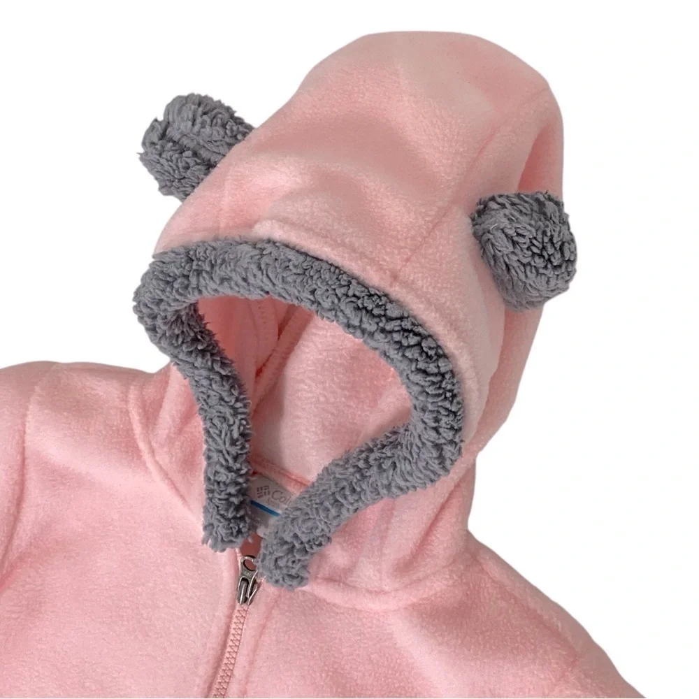COLUMBIA - BRIGHT PINK & GRAY TODDLER BABY WESTERN BARLOW BUNTING - ONE PIECE B4